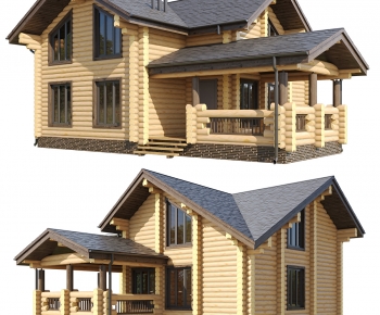 Simple European Style Detached Villa-ID:419220924