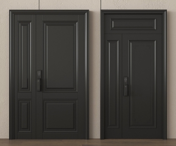 Modern Unequal Double Door-ID:344393014