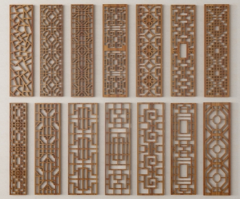 New Chinese Style Wooden Screen Partition-ID:808545111