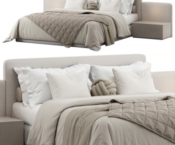 Modern Double Bed-ID:763372905