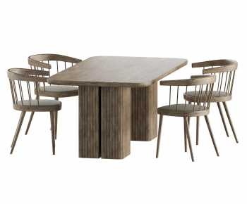 Modern Dining Table And Chairs-ID:988955023
