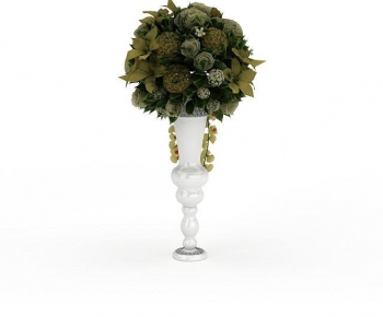 European Style Potted Green Plant-ID:924308064