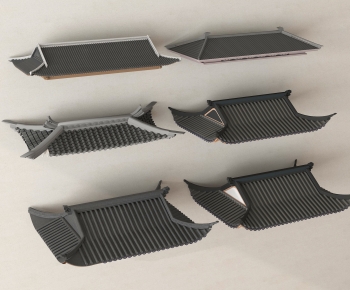 New Chinese Style Building Component-ID:980796102