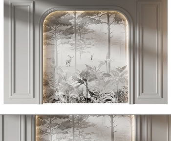 French Style TV Wall-ID:945645097