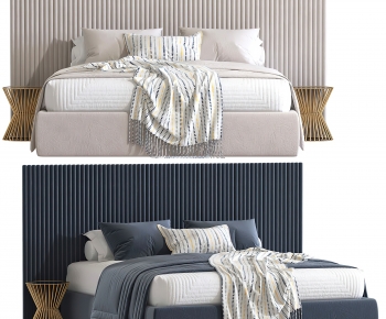 Modern Double Bed-ID:334184893