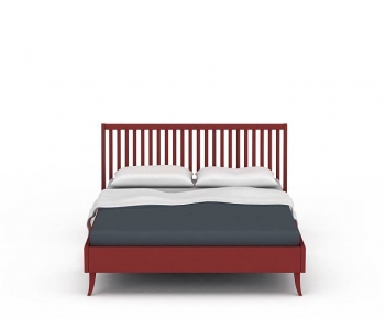 Modern Double Bed-ID:668948893