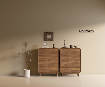 poliform现代中古风实木斗柜组合-ID:576880091