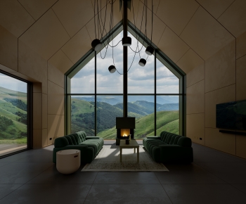 Modern A Living Room-ID:637047056