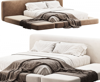 Modern Double Bed-ID:710912947