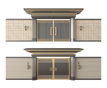 New Chinese Style Facade Element-ID:660350387