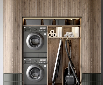 Modern Laundry Cabinet-ID:110272882