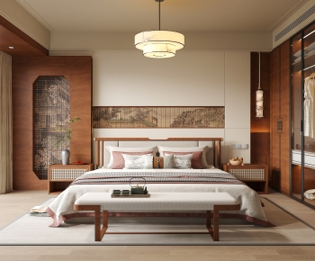 New Chinese Style Bedroom-ID:497308029