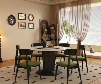 Modern Dining Table And Chairs-ID:894305946