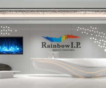 Modern Office Reception Desk-ID:397478107