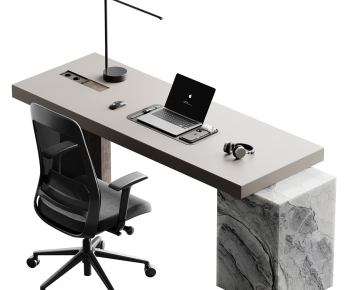 Modern Office Desk And Chair-ID:447314981