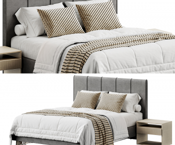 Modern Double Bed-ID:606740006