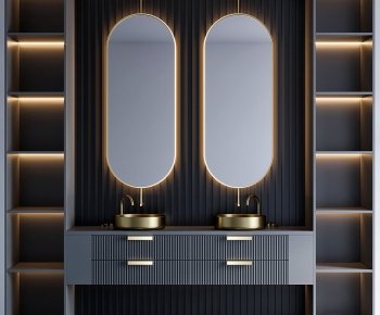 Modern Bathroom Cabinet-ID:516756064