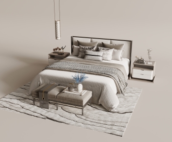 New Chinese Style Double Bed-ID:897902016