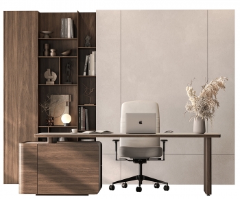 Modern Office Desk And Chair-ID:217189828