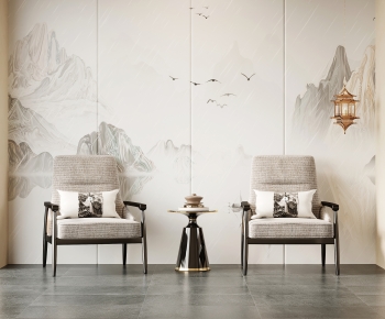 New Chinese Style Lounge Chair-ID:344512944