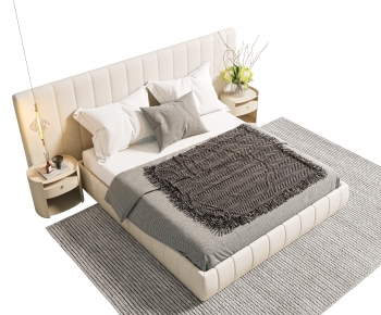 Modern Double Bed-ID:611187936
