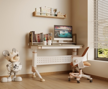 Modern Computer Desk And Chair-ID:505955937