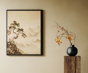 新中式宋式风装饰挂画干枝组合-ID:387922055