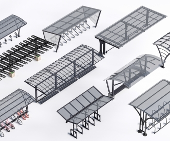 Modern Outdoor Parking Lot-ID:826308979
