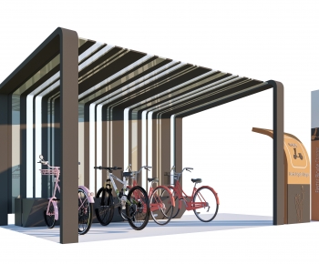 Modern Outdoor Parking Lot-ID:945429097
