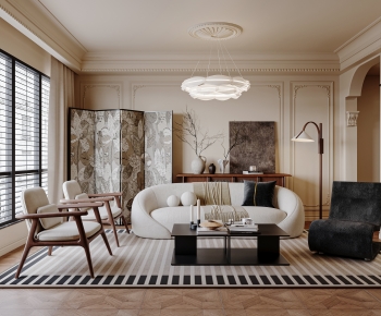 French Style A Living Room-ID:286273963