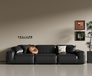 Modern Three-seat Sofa-ID:684349594