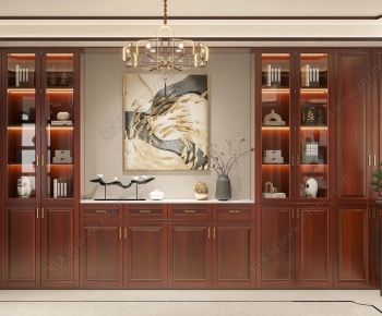 New Chinese Style Decorative Cabinet-ID:386466983