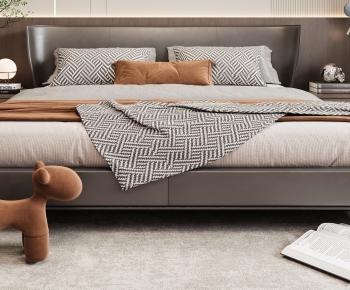 Modern Double Bed-ID:977179054