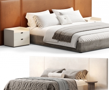 Modern Double Bed-ID:778012044