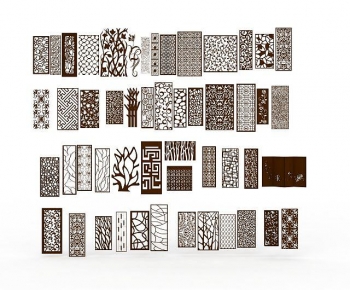 New Chinese Style Wooden Screen Partition-ID:512758976