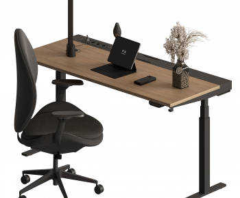 Modern Office Desk And Chair-ID:582618002