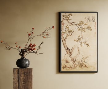 新中式宋式风装饰挂画干枝组合-ID:269328121