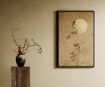 新中式宋式风装饰挂画干枝组合-ID:838419913