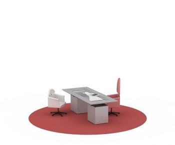 Modern Office Desk And Chair-ID:417782072