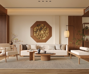 New Chinese Style A Living Room-ID:189739941