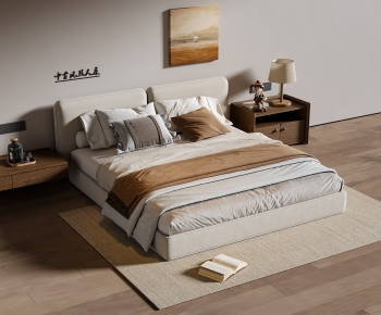 Modern Double Bed-ID:363534935