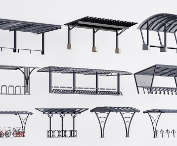 Modern Outdoor Parking Lot-ID:203344119