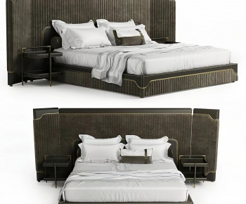 Modern Double Bed-ID:862818004