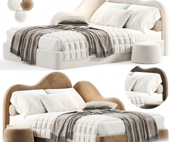 Modern Double Bed-ID:249145034