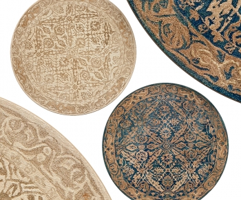 Simple European Style Circular Carpet-ID:429446942