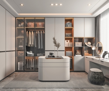 Modern Clothes Storage Area-ID:917028905
