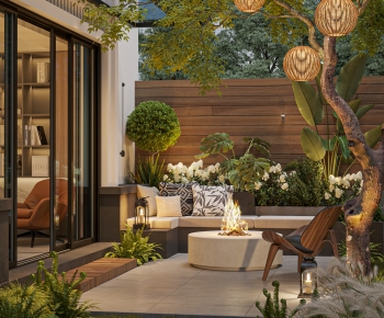 Modern Courtyard/landscape-ID:758878958
