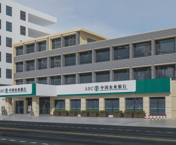 Modern Facade Element-ID:891726974