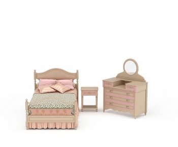 European Style Single Bed-ID:599354989