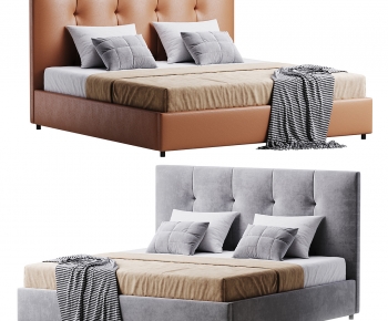 Modern Double Bed-ID:868030072